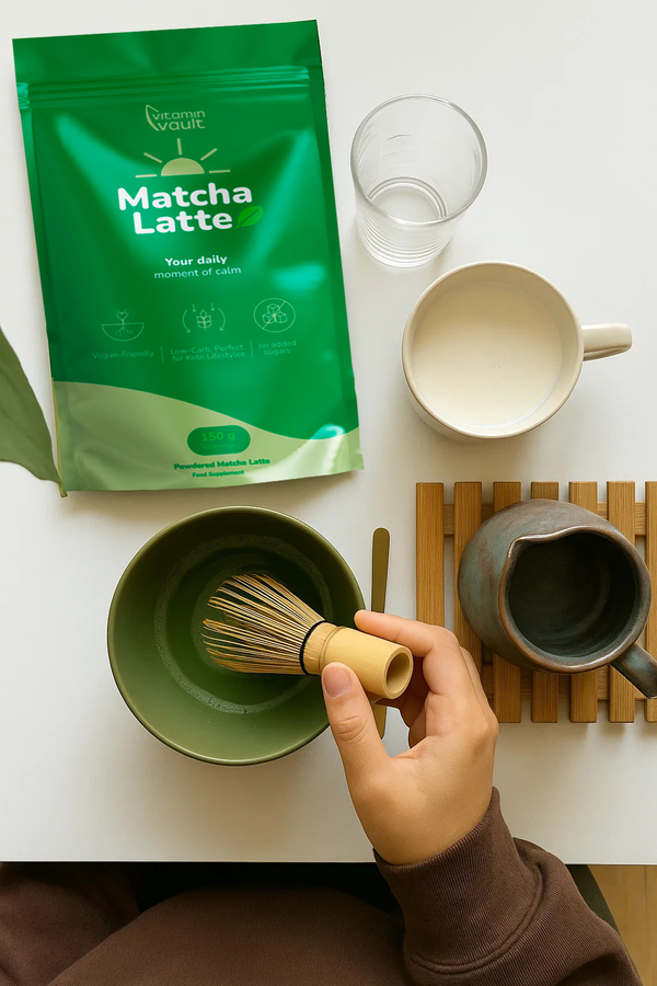 Prepare your matcha latte